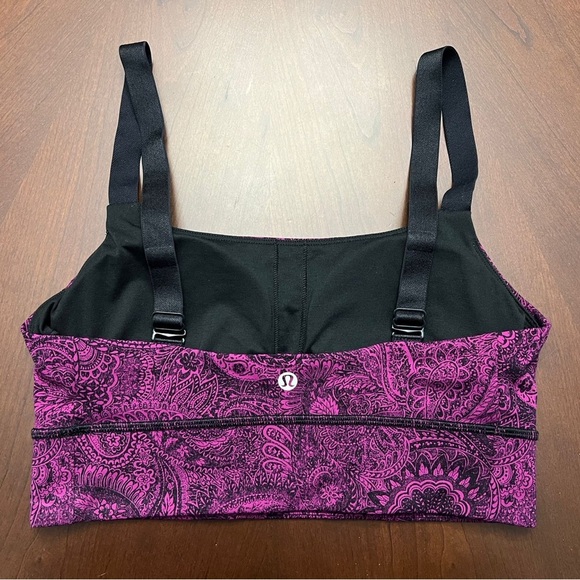 Lululemon Both Ways Bra Mini Antique Paisley Deep Fuchsia / Black - Picture 5 of 7